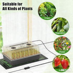 Gaprass AC adapter powering the seed starter system