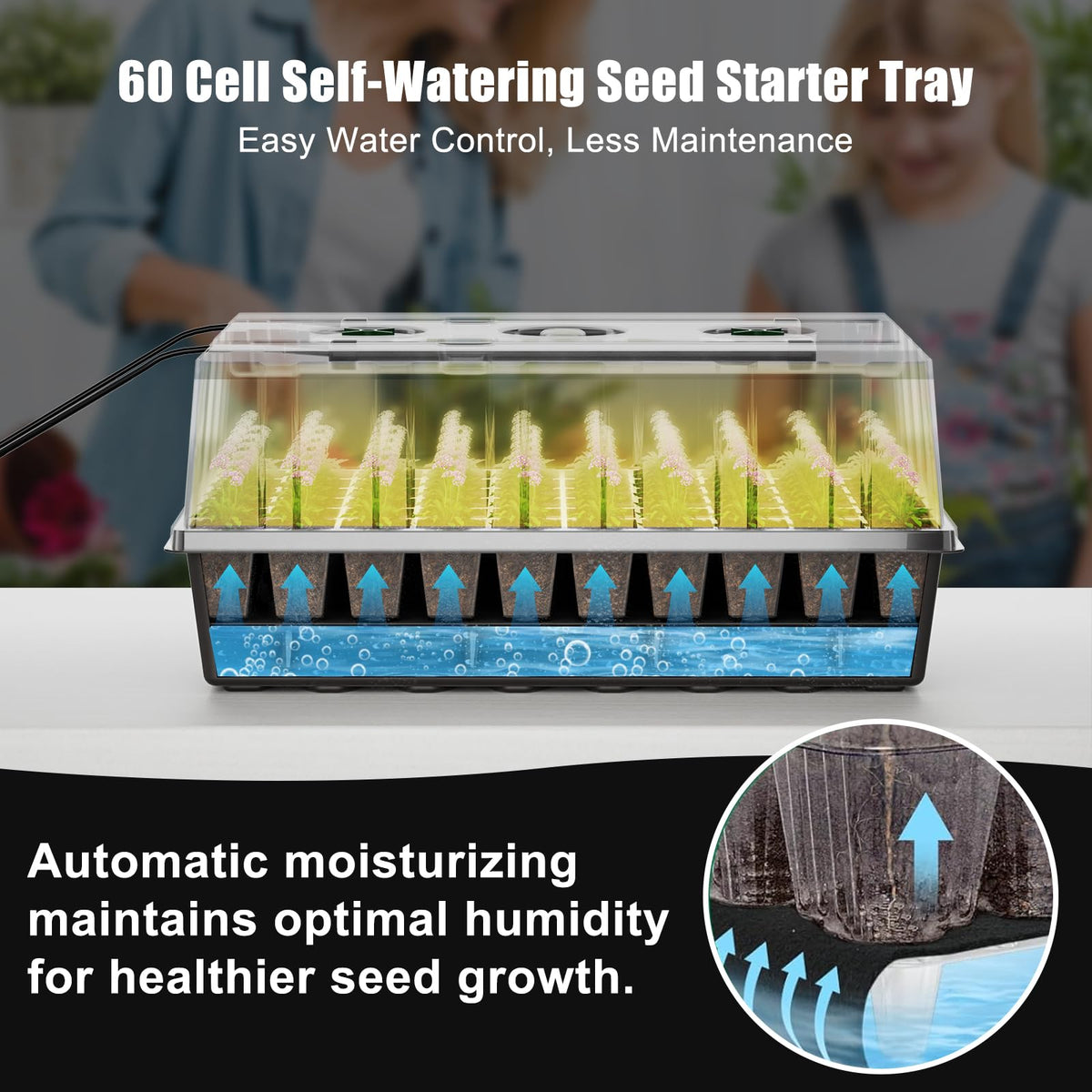 Gaprass grow light system providing full-spectrum light for seedlings