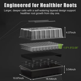 Gaprass seedling heat mat delivering steady warmth for faster germination