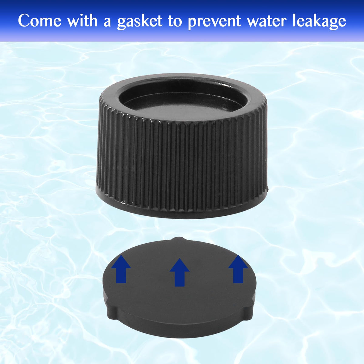 GAQUECY drain cap with gasket demonstrates integrated sealing solution