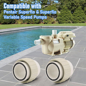GAQUECY easy-install no-tools design speeds pool pump maintenance