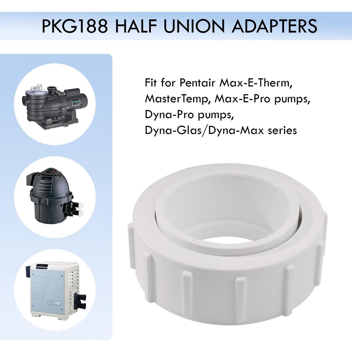 GAQUECY PKG188 also fits Max-E-Therm and Sta-Rite pool heaters.