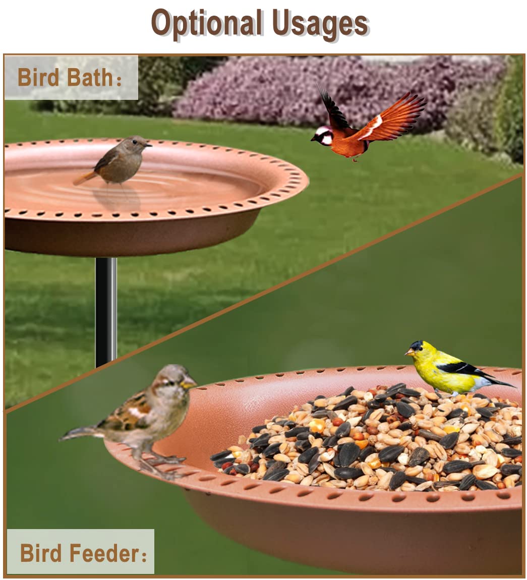 Garbuildman bird feeder option invites backyard birds with seeds.