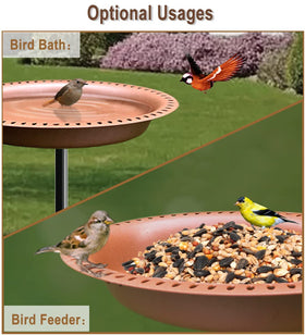Garbuildman bird feeder option invites backyard birds with seeds.