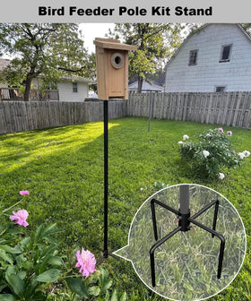 Garbuildman bird feeder support attachment simplifies secure mounting