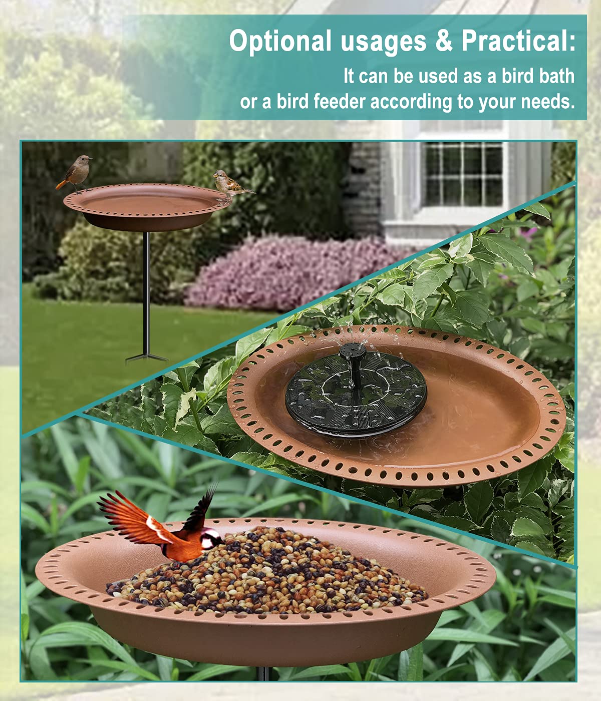 Garbuildman bird bath makes a stylish garden gift for nature lovers.