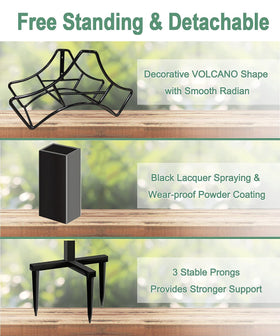 Garbuildman detachable freestanding hose rack for portable outdoor storage
