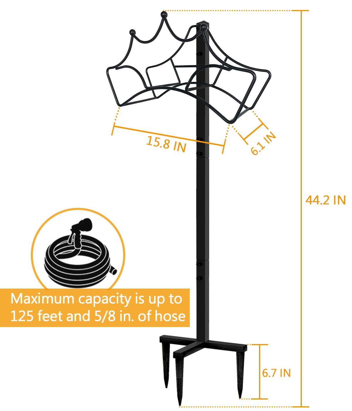 Garbuildman free-standing rack installs without drilling and moves easily