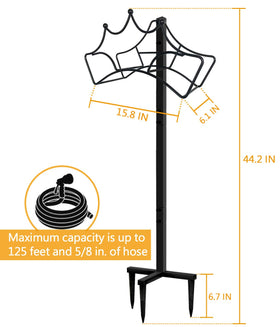Garbuildman free-standing rack installs without drilling and moves easily