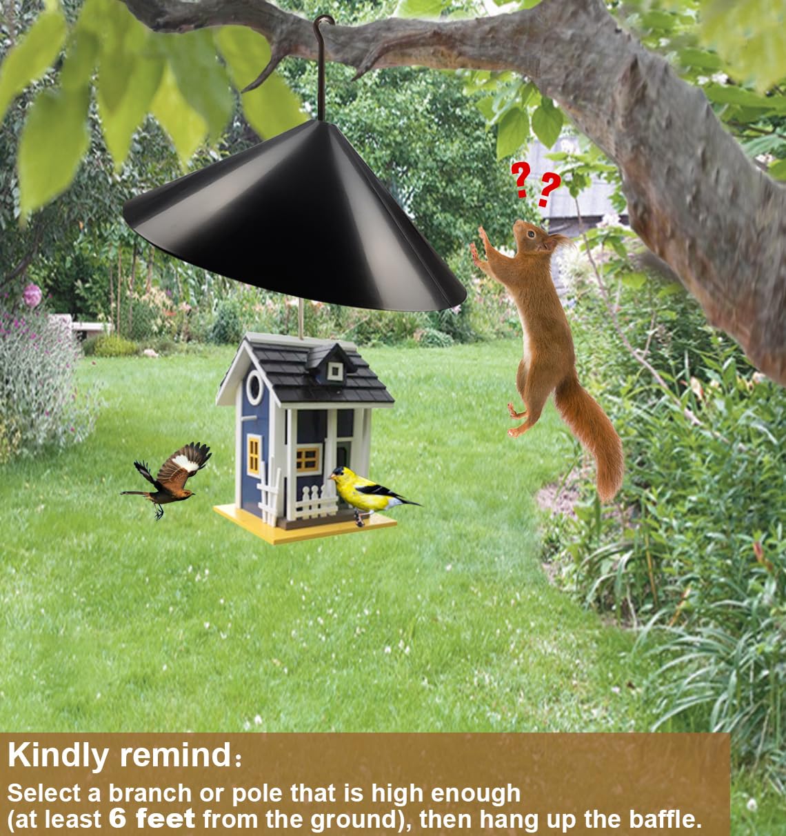 Garbuildman glossy-black finish stays neat in yards, porches, and gardens.