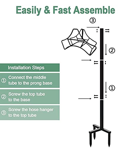 Garbuildman outdoor yard hose organizer keeps patio tidy and hoses neatly stored