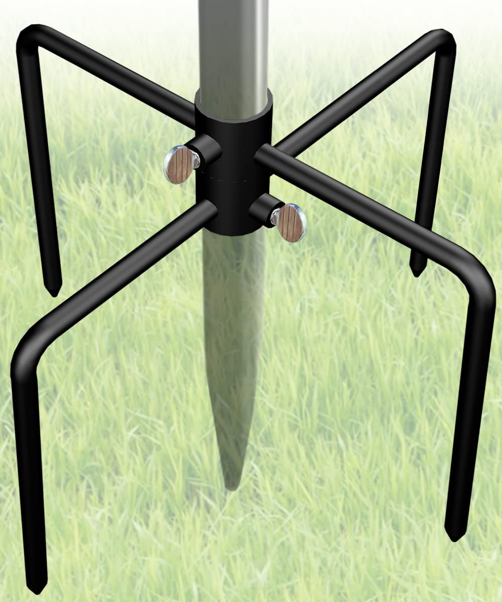 Garbuildman 4-prongs base stabilizer for stable outdoor bird feeders