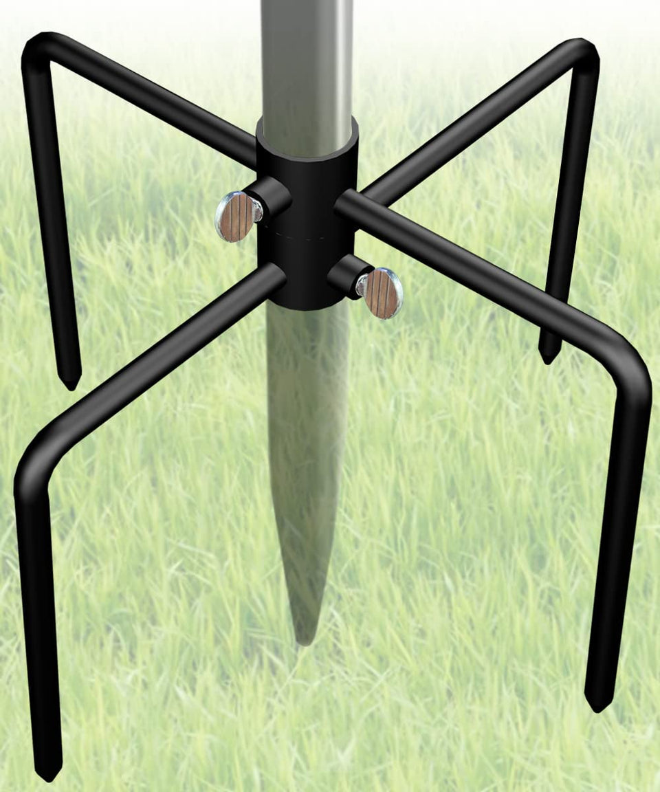 Garbuildman 4-prongs base stabilizer for stable outdoor bird feeders