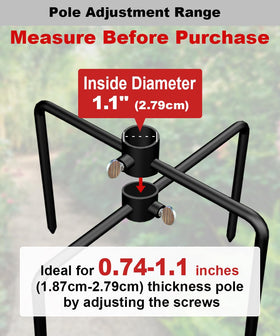 Garbuildman in-ground installation provides firm support for feeders