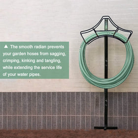 Garbuildman rust-proof outdoor hose holder with powder coating for durability