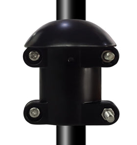 Garbuildman squirrel-baffle buckle attachment secures bird feeder poles efficiently.