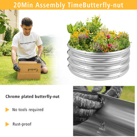 Gardeal bed versatile for vegetables, herbs, and flowers