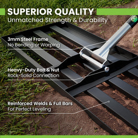 Gardease 2mm steel frame shows rugged durability