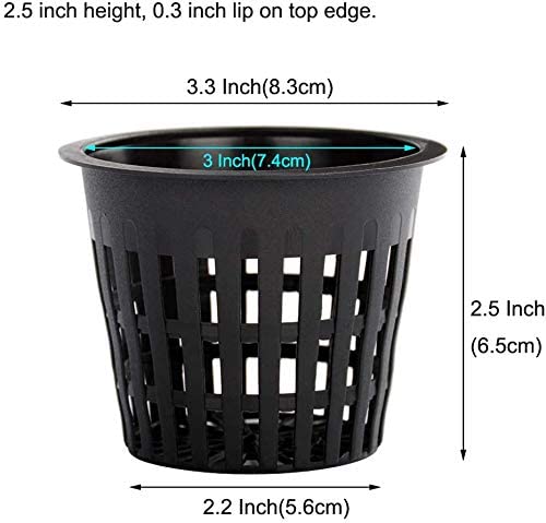 GardEasy 3-inch net cup ideal for hydroponics and Kratky methods
