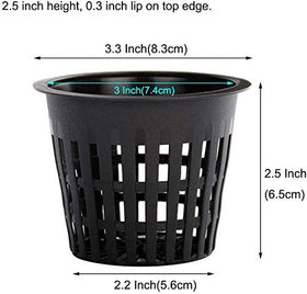GardEasy 3-inch net cup ideal for hydroponics and Kratky methods