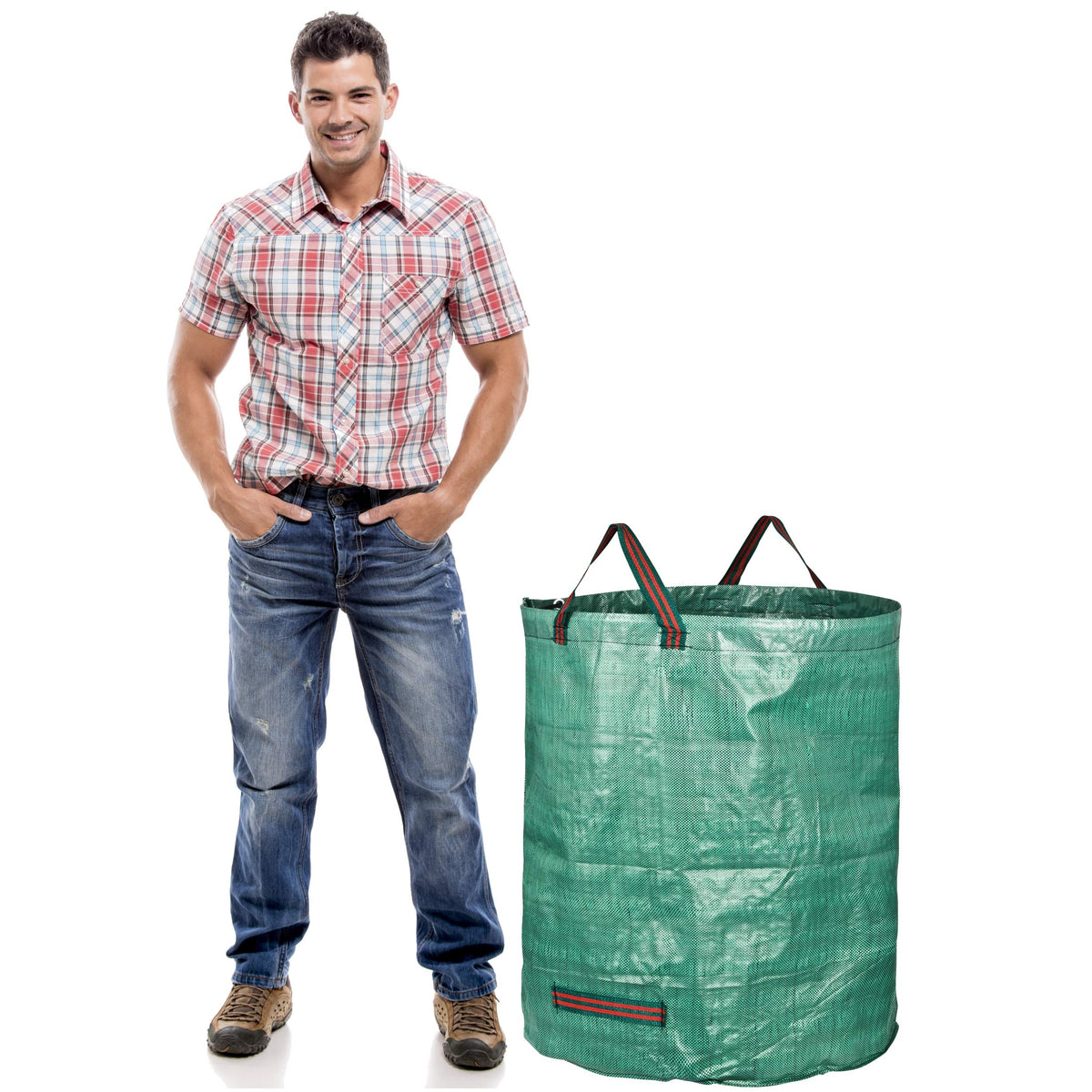 GardenMate heavy-duty bags with four handles for easy transport