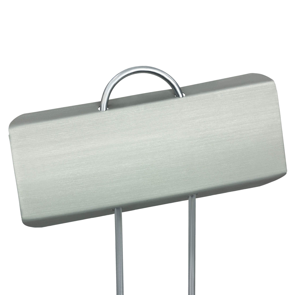 GardenMate weatherproof metal plant label stands in a sunlit bed, perfect for easy ID.