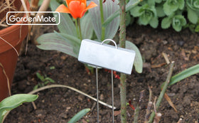GardenMate zinc plates resist weather for long-lasting outdoor labeling.