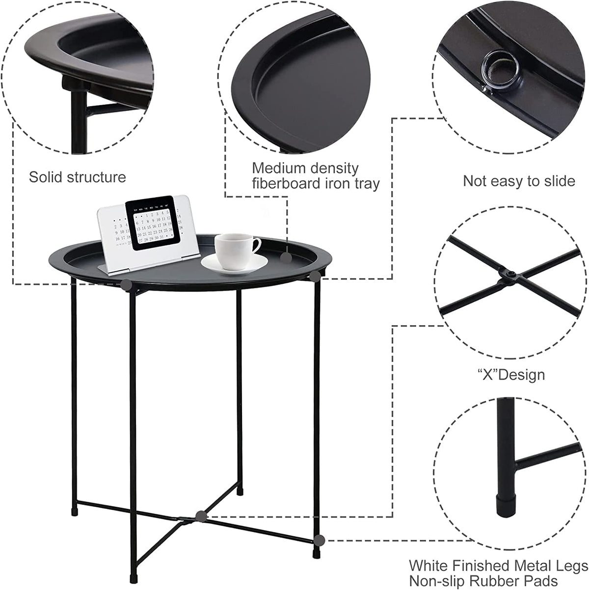 Garden 4 You snack table ideal beside couch for drinks and devices