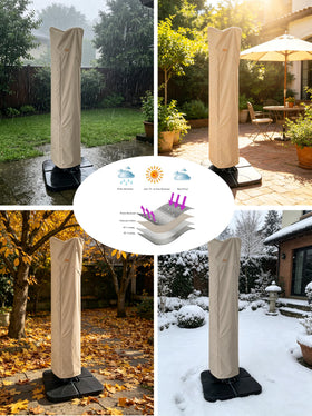 Garden Balsam provides full weather protection for outdoor umbrellas