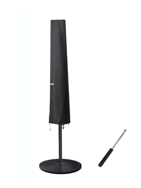 Garden Balsam umbrella cover for 6-9 ft market umbrellas shields against rain and sun.
