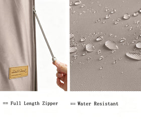 Garden Balsam cover with wind-resistant cord locks in place.