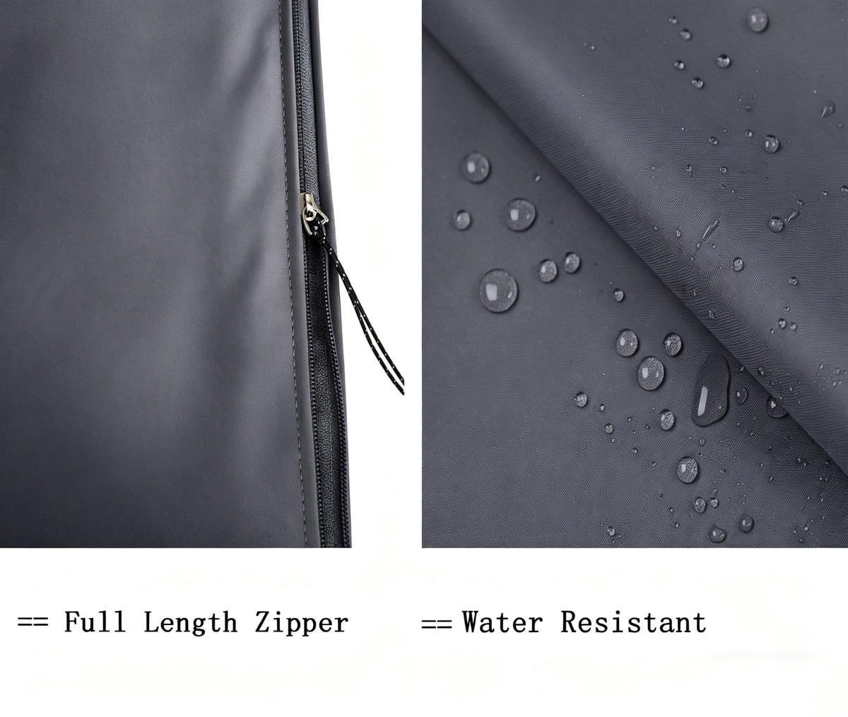 Garden Balsam cover with zipper and drawstring secures against wind