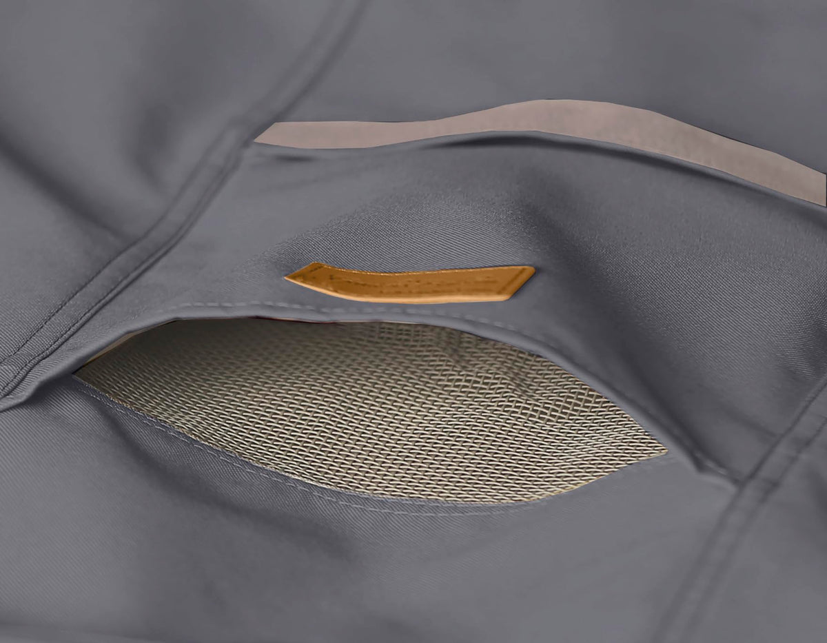 Garden Balsam zipper closure keeps cover secure during windy days