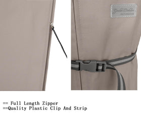 Garden Balsam wind-resistant cord-lock bottom secures the cover on breezy days.