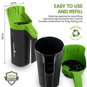 Garden Guru Easy fill wide opening for quick refills