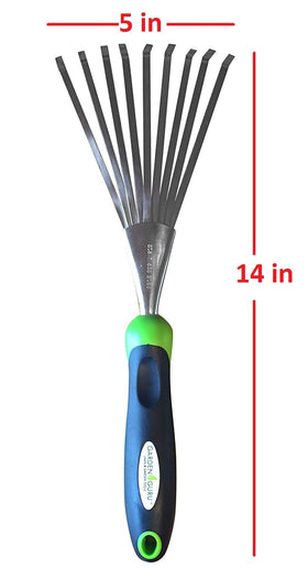 Garden Guru ergonomic handle supports a comfortable, fatigue-free grip.
