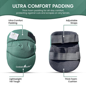 Garden Guru lightweight yet tough knee pad protects without restricting movement.