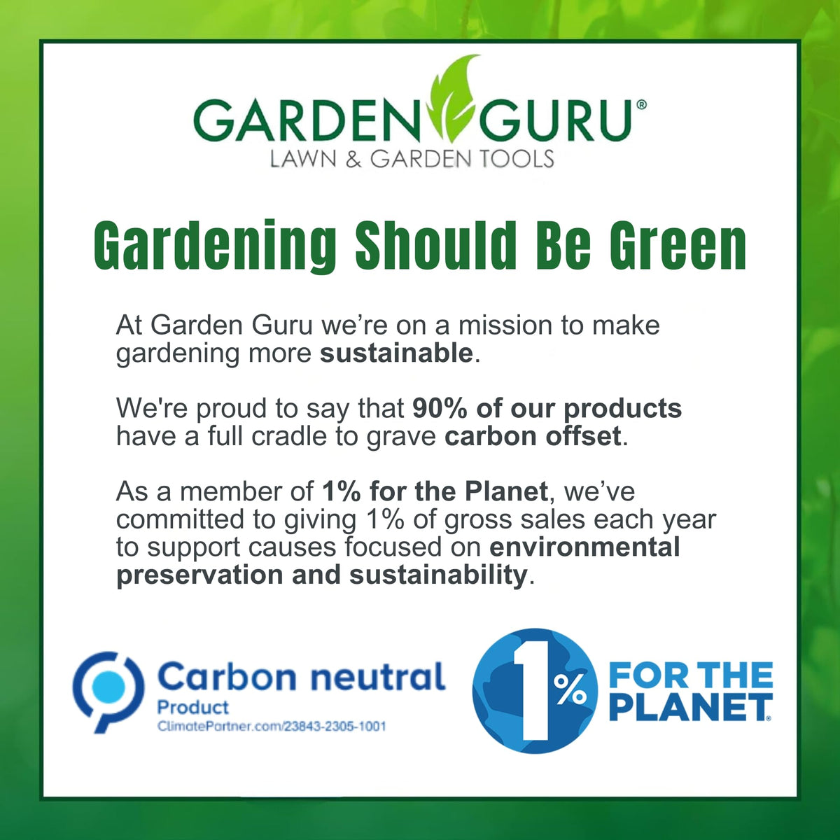 Garden Guru kneeler pad includes hang strap for storage