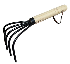 Garden Guru Ninja Claw ergonomic wood handle promotes comfortable gardening.