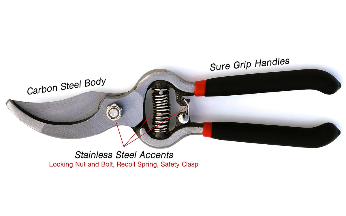 Garden Guru pruners safety lock keeps blades secured when not in use
