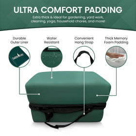 Garden Guru kneeler pad water resistant surface protects knees outdoors