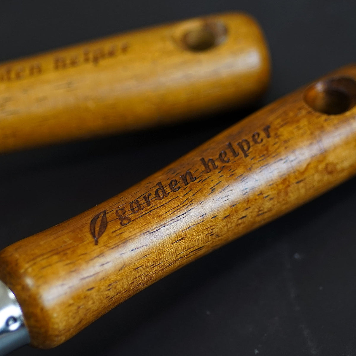 Garden Helper ash wood handle grip for comfortable extended use
