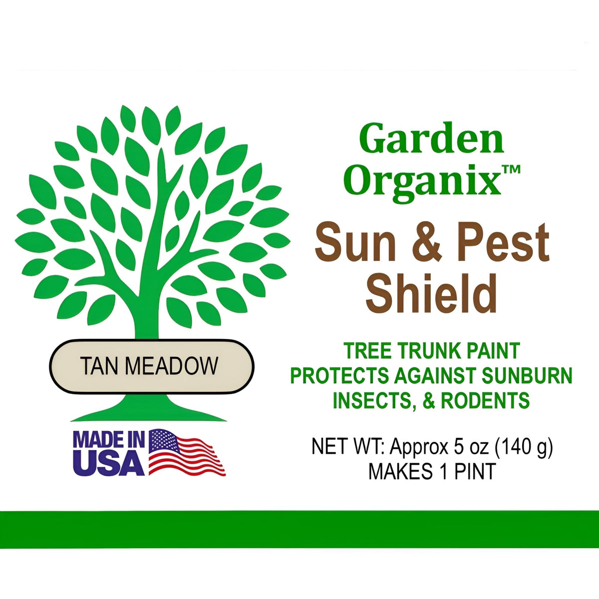 Garden Organix breathable coating preserves bark health while deterring pests.