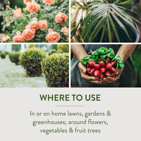 Garden Safe label highlights pet and wildlife safety when used as directed.