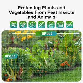 Garden Tailor 40-mesh netting blocks insects while allowing airflow