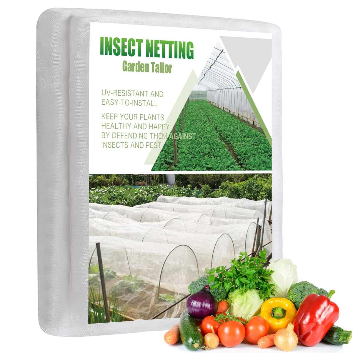 Garden Tailor breathable netting allows air water and light through for healthy plant growth.