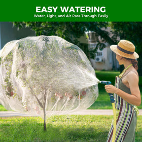 Garden Tailor unfolded 8x6 netting covers a larger fruit area