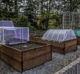 Garden Tailor pond and bed netting shields plants and ponds