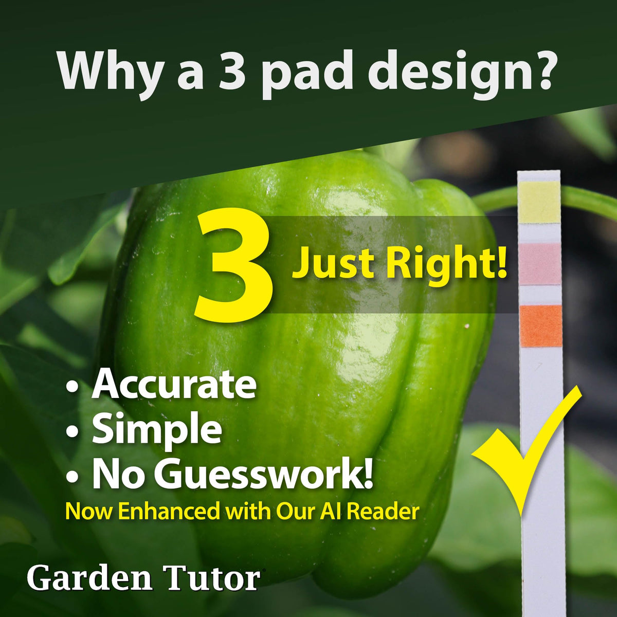 Garden Tutor 100-strips pack and handbook displayed together.