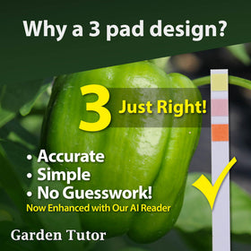Garden Tutor 100-strips pack and handbook displayed together.